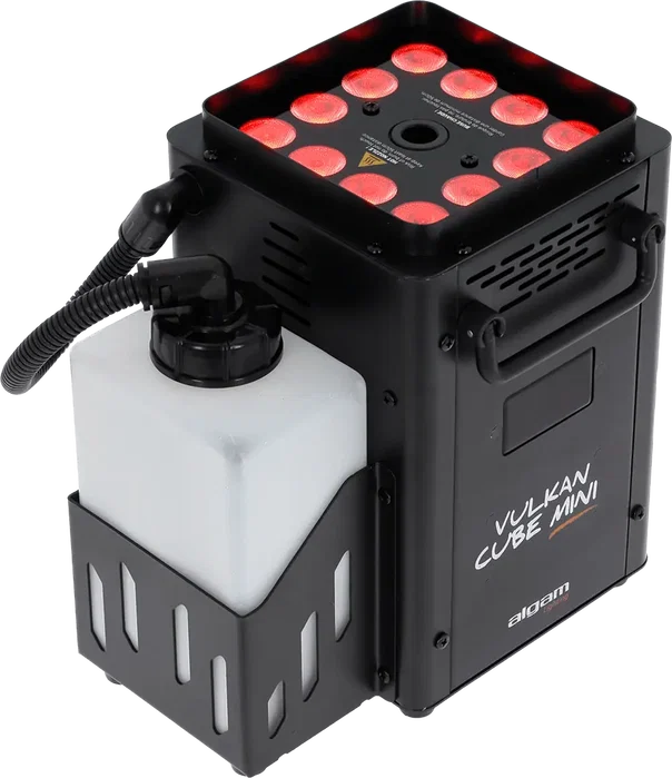 ALGAMLIGHT Machine à Fumée Compacte Verticale LED 1200W avec Télécommande DMX - Noir