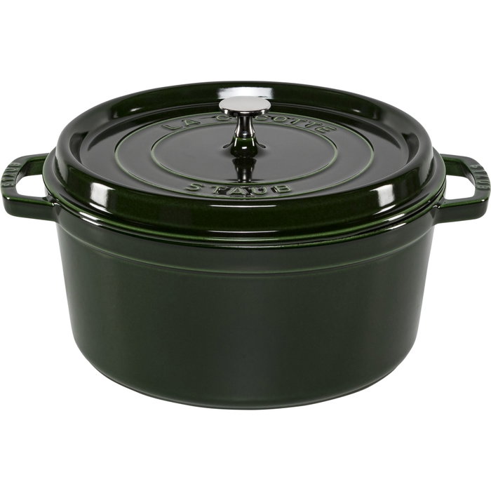 Staub La Cocotte 28cm ronde, Basil Green, Fonte Staub La Cocotte 28cm ronde, Basil Green, Fonte