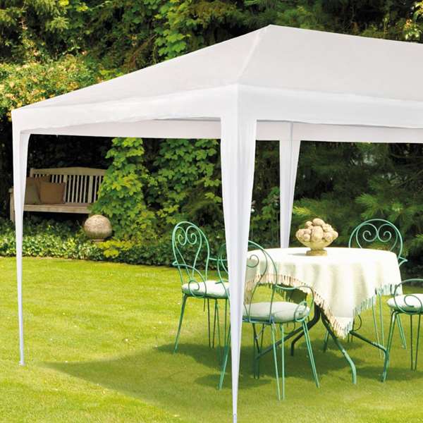 Tonnelle Aktive Blanc 300 x 600 cm Métal Plastique Tonnelle Aktive Blanc 300 x 600 cm Métal Plastique
