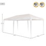 Tonnelle Aktive Blanc 300 x 600 cm Métal Plastique