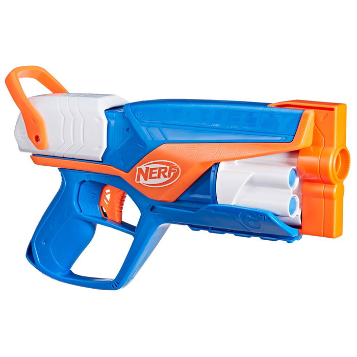 Nerf N Series Agility F8629 Hasbro - Blaster avec Tambour Rotatif de 6 Darts - Version Multilingue (Anglais, Français, Allemand, Italien, Portugais, Espagnol) - Pour 8 Ans et Plus