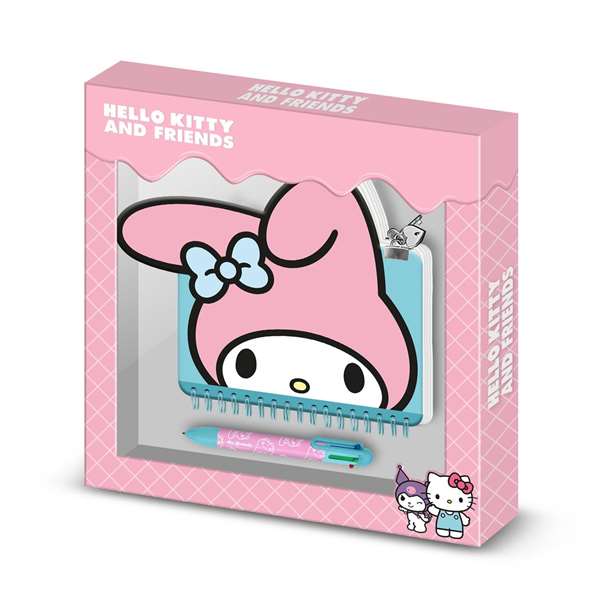 Karactermania Carnet Verrouillable My Melody Kawaii avec Stylo 6 Couleurs Rétractable - 80 Pages - Dimensions 24x23x2,5 cm - À Partir de 36 Mois Karactermania Carnet Verrouillable My Melody Kawaii avec Stylo 6 Couleurs Rétractable - 80 Pages - Dimensions 24x23x2,5 cm - À Partir de 36 Mois