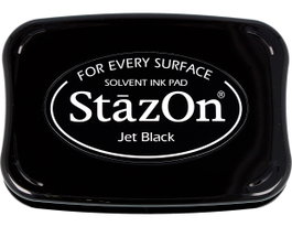 Tsukineko Tampon STAZON Noir pour Verre et Plastique
