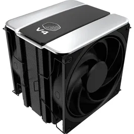 Cooler Master V4 ALPHA 3DHP Black - Ventirad CPU avec technologie 3DHP, double ventilateur 120mm, compatibilité Intel LGA1700/1200 et AMD AM5/AM4, noir, 161 mm