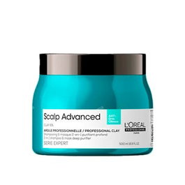 L'Oréal Professionnel Paris Scalp Advanced Shampooing & Masque 2-en-1 Argile 500 ml