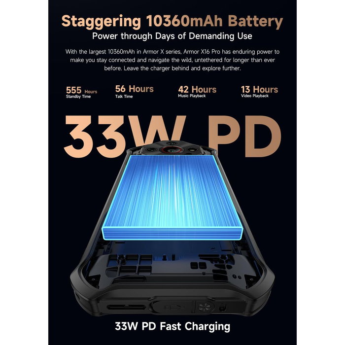 Smartphone Ulefone ARMOR X16 PRO 6,56" 8 GB RAM 256 GB