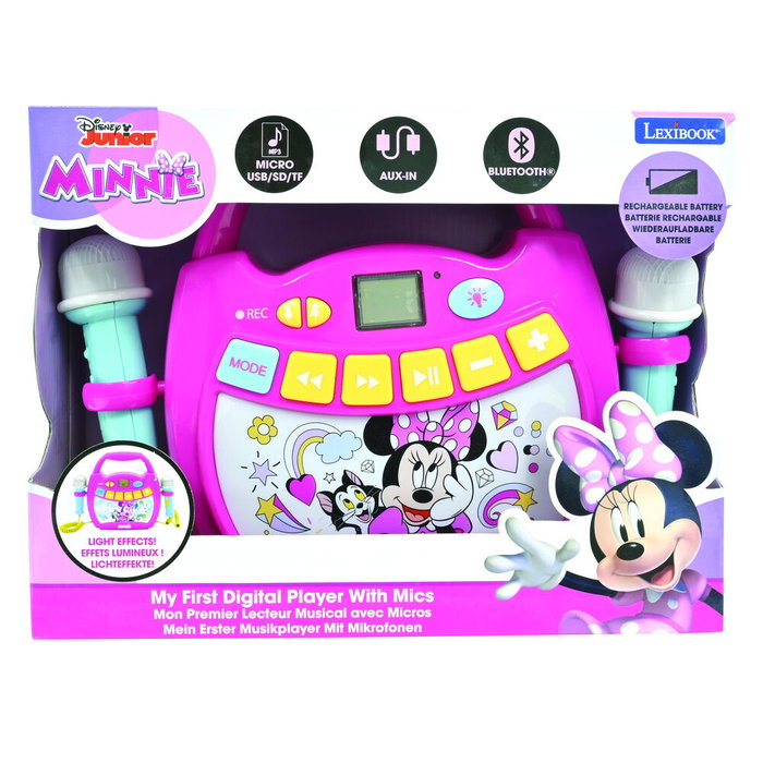 Lexibook Enceinte Bluetooth Minnie Mouse Rose avec 2 Micros Lexibook Enceinte Bluetooth Minnie Mouse Rose avec 2 Micros