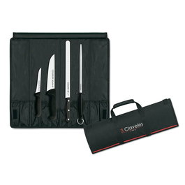 3 Claveles Estuche professionnel pour couper le jambon avec 3 couteaux et fusil