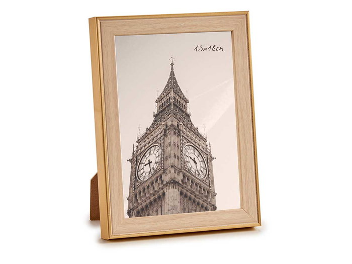 GIFTDECOR Cadre photo Or-Naturel 13x18cm
