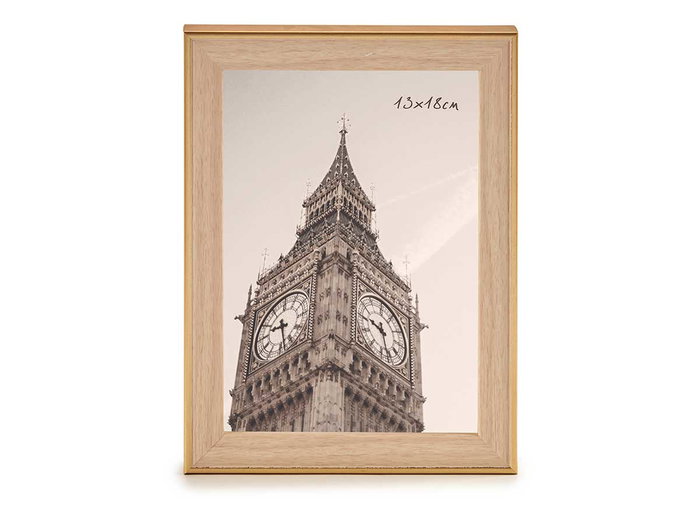 GIFTDECOR Cadre photo Or-Naturel 13x18cm