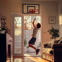 Lexibook Canasta De Baloncesto Electrónica JG920 Panier de basket électronique portable avec effets lumineux et sonores pour enfant - 48 cm