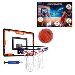 Lexibook Canasta De Baloncesto Electrónica JG920 Panier de basket électronique portable avec effets lumineux et sonores pour enfant - 48 cm