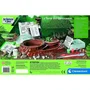 Clementoni - Le Monde des Dinosaures - Terrarium à Créer avec Expériences de Botanique - Coffret avec Figurines T-Rex, Plésiosaure et Tricératops