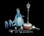 Four Horsemen Toy Design Figura Obscura figurine Ghost of Christmas Past Haunted Blue
