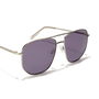 Hawkers CAD Lunettes de soleil aviateur unisexe monture argentée en acier inoxydable