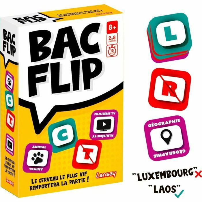Lansay BAC FLIP - Jeu de cartes Lansay BAC FLIP - Jeu de cartes
