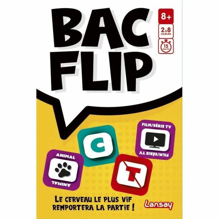 Lansay BAC FLIP - Jeu de cartes Lansay BAC FLIP - Jeu de cartes