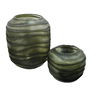 Vase Home ESPRIT Vert Verre Moderne 20 x 20 x 18 cm