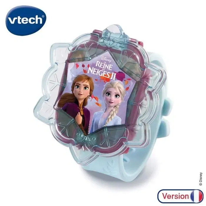 Vtech La Reine des Neiges 2 - Montre Jeu Éducative Interactive Parlante avec Écran Animé pour Enfants de 3 à 7 Ans - Garantie 2 Ans