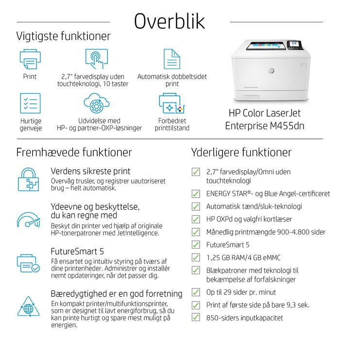 HP Color LaserJet Enterprise M455dn HP Color LaserJet Enterprise M455dn