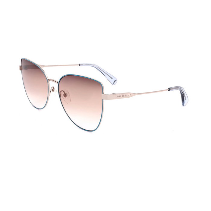 Longchamp LO165S 705 140mm Lunettes de soleil femme métal forme œil-de-chat verre 60mm pont 17mm branches 140mm UV400 catégorie 2