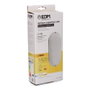Edm Applique LED ovale avec capteur crépusculaire et de mouvement 18W 1820lm 4000K 23x10,2x4,5cm IP44 Blanc