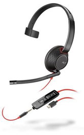 Poly Blackwire 5210 Casque Monaural 3,5 mm et USB-C