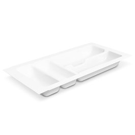 HERRAJES ALK Range-couverts Mauro blanc pour module 300 mm