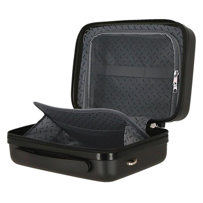 JOUMMA BAGS Nécessaire ABS Disney Stitch adaptable 29x21x15cm, deux compartiments, bandoulière, fixation valise JOUMMA BAGS Nécessaire ABS Disney Stitch adaptable 29x21x15cm, deux compartiments, bandoulière, fixation valise