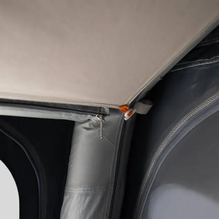 Dometic Winter Air PVC 180 S - Auvent gonflable PVC Weathershield résistant, double paroi anti-boue, pour camping-car/caravane, hauteur rail 2.35-2.65 m, tapis et poteaux inclus