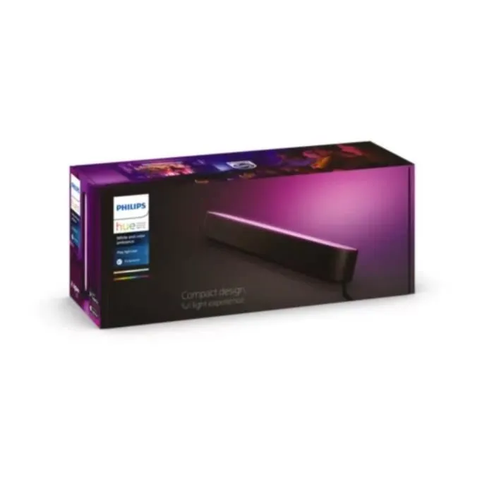 Philips Hue Barre de lumière LED Hue Play Extension (Noir) - 16 millions de couleurs, Bluetooth - Compatible avec système Philips Hue