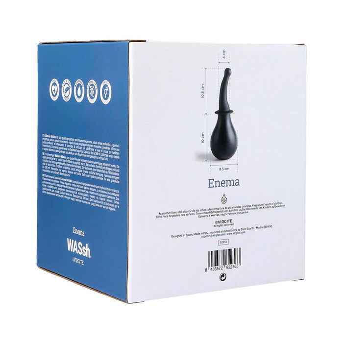 Poire Butt Plug extensible Virgite Noir 280 ml