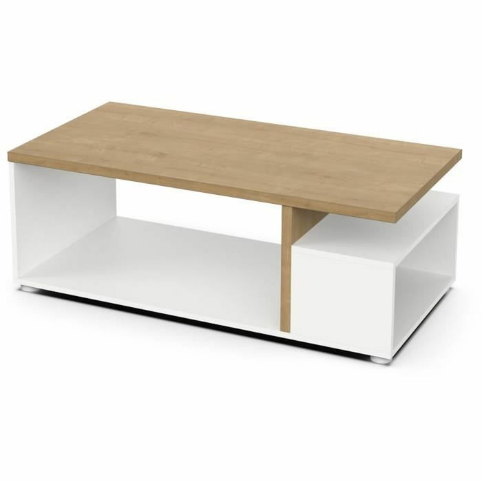 Demeyere Table basse ACCESS 3 Niches Chêne Hamilton et Blanc Demeyere Table basse ACCESS 3 Niches Chêne Hamilton et Blanc