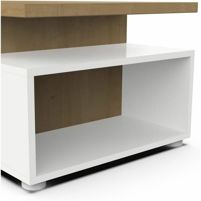 Demeyere Table basse ACCESS 3 Niches Chêne Hamilton et Blanc Demeyere Table basse ACCESS 3 Niches Chêne Hamilton et Blanc