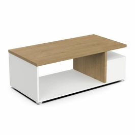 Demeyere Table basse ACCESS 3 Niches Chêne Hamilton et Blanc