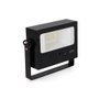 Edm Projecteur solaire auto-basculant 10W 1800 lm Noir