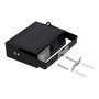 Edm Projecteur solaire auto-basculant 10W 1800 lm Noir