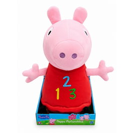 Bandai Peluche Peppa Pig 1, 2, 3 parlante