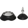 Alessi Lulà Mangeoire pour Chiens Noir en Acier Inoxydable