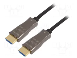 DIGITUS Câble HDMI optique 15m noir