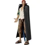 Bandai Figurine Anime Heroes One Piece - Shanks 17 cm avec 16 points d'articulation, pour collection et jeu, personnage 'Le Roux'