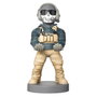 EXQUISITE GAMING Support Câble Guy figurine Simon 'Ghost' Call of Duty 21 cm - Compatible PS5 DualSense, Xbox Series S/X et iPhone