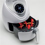 Ariete 4616/03 Friteuse à air sans huile blanche avec écran LCD tactile, 7 programmes prédéfinis, pour cuisson saine et produits surgelés