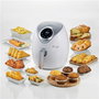 Ariete 4616/03 Friteuse à air sans huile blanche avec écran LCD tactile, 7 programmes prédéfinis, pour cuisson saine et produits surgelés