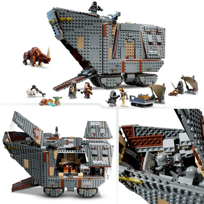 LEGO Star Wars 75453 Le Sandcrawler d'Offworld et le Mudhorn - Jeu pour Ado des 14 ans
