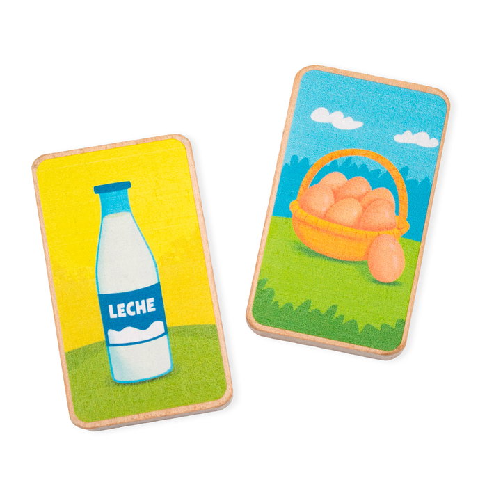 Lúdilo La Granja de Paco 89116 - Jeu de cartes d'observation et de rapidité pour enfants, recommandé à partir de 4 ans
