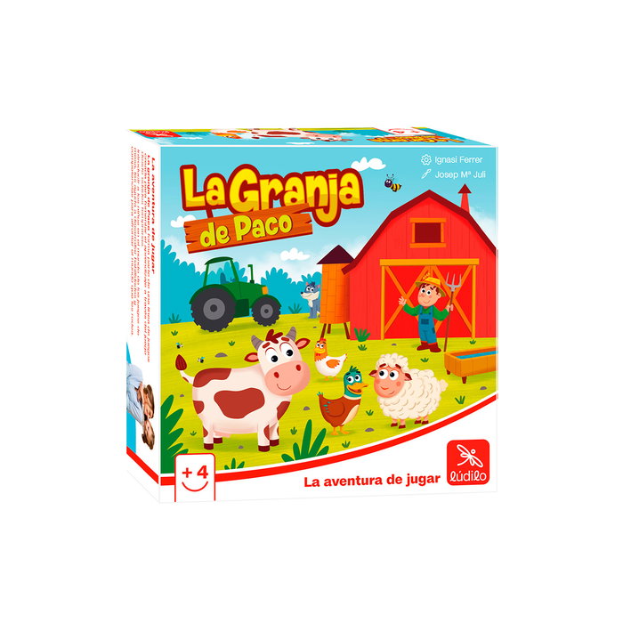 Lúdilo La Granja de Paco 89116 - Jeu de cartes d'observation et de rapidité pour enfants, recommandé à partir de 4 ans