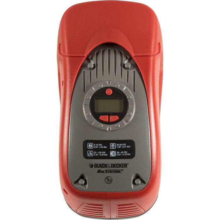 Black + Decker Gonfleur compresseur filaire ASI300-QS 11 bars/160 PSI Black + Decker Gonfleur compresseur filaire ASI300-QS 11 bars/160 PSI
