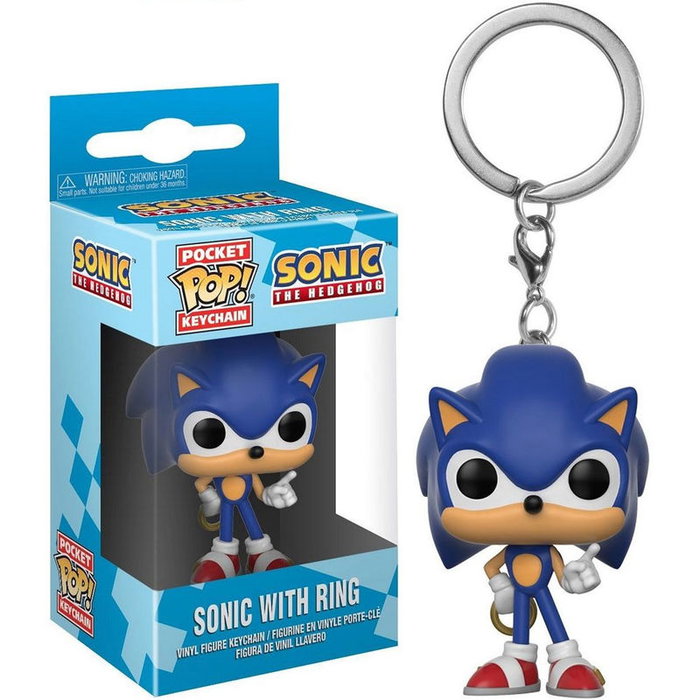 Funko Porte-clés Sonic The Hedgehog POP! Vinyl Sonic avec anneau