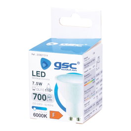 Ampoule LED dicroïque 7,5W GU10 6000K
